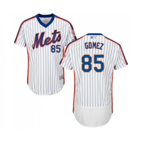 Men's New York Mets #85 Carlos Gomez White Alternate Flex Base Authentic Collection Baseball Jersey - Ujersey