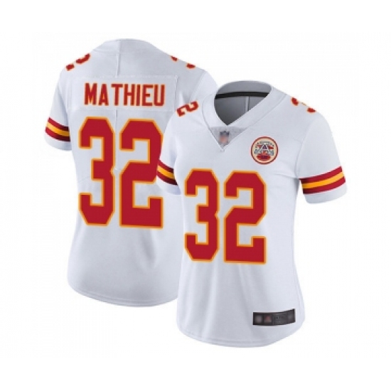 Women's Kansas City Chiefs #32 Tyrann Mathieu White Vapor Untouchable Elite Player Football Jersey - Ujersey