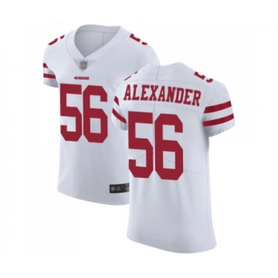 Men's San Francisco 49ers #56 Kwon Alexander White Vapor Untouchable Elite Player Football Jersey - Ujersey