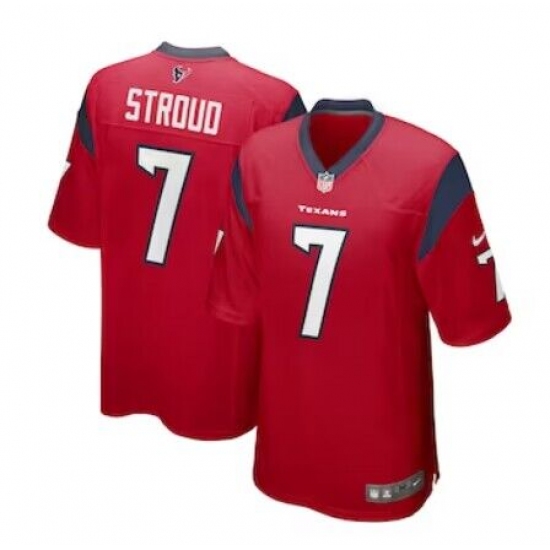 Men's Houston Texans #7 C.J. Stroud Nike Red 2023 NFL Draft First Round Pick Limited Jersey - Ujersey