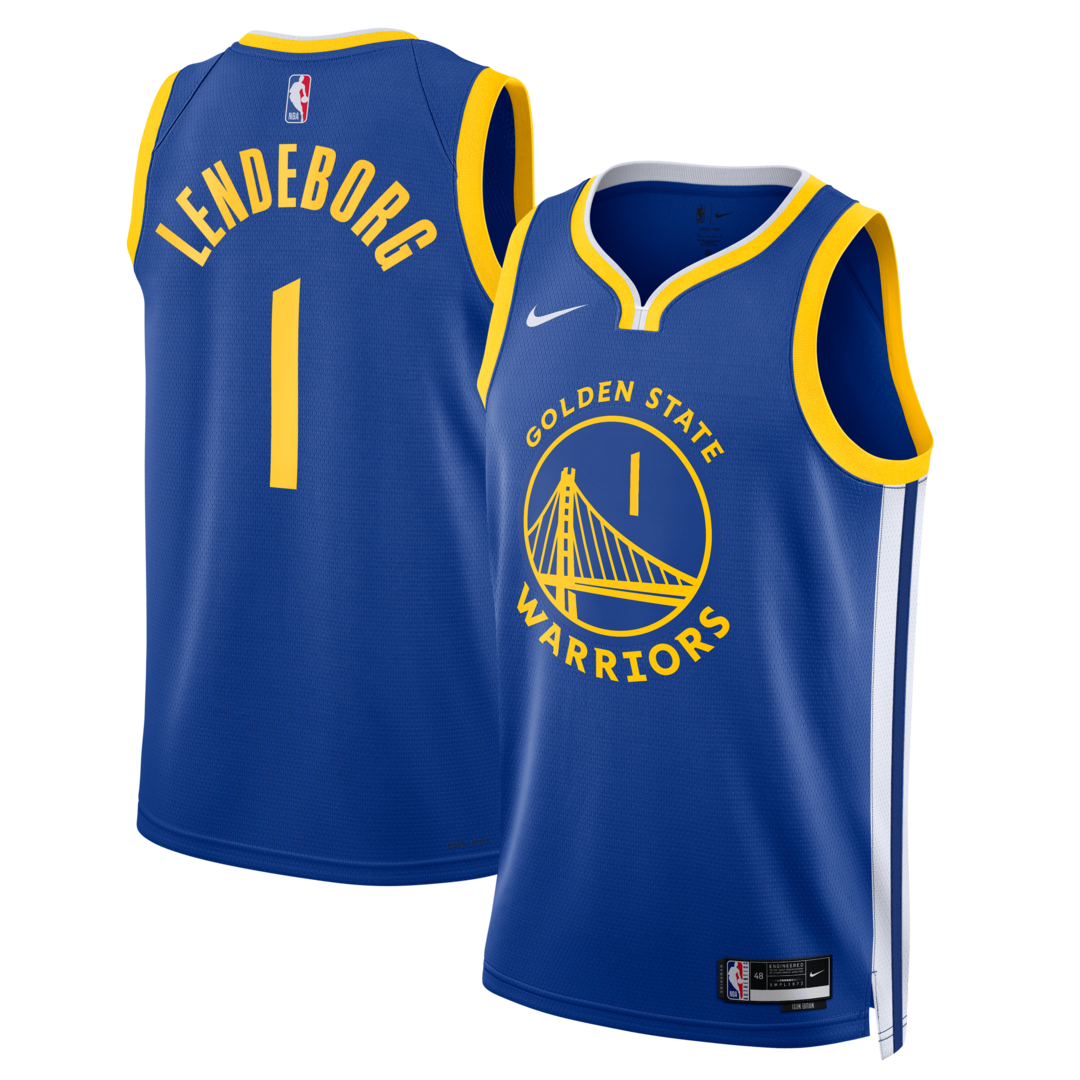 Unisex Golden State Warriors Yaxel Lendeborg Nike Royal Swingman Jersey - Icon Edition