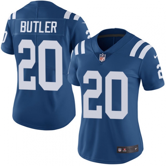 Women's Nike Indianapolis Colts #20 Darius Butler Royal Blue Team Color Vapor Untouchable Limited Player NFL Jersey - Ujersey