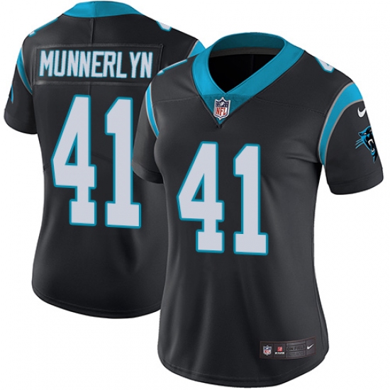 Women's Nike Carolina Panthers #41 Captain Munnerlyn Black Team Color Vapor Untouchable Limited Player NFL Jersey - Ujersey