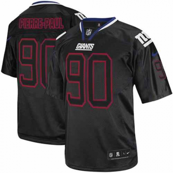 Men's Nike New York Giants #90 Jason Pierre-Paul Elite Lights Out Black NFL Jersey - Ujersey