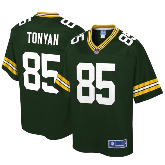 Youth Green Bay Packers #85 Robert Tonyan NFL Pro Line Green Player Jersey - Ujersey