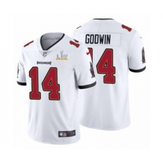 Youth Tampa Bay Buccaneers #14 Chris Godwin White 2021 Super Bowl LV Jersey
