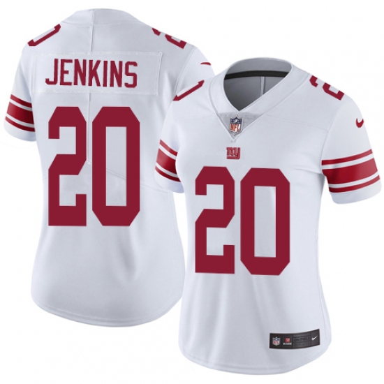 Women's Nike New York Giants #20 Janoris Jenkins White Vapor Untouchable Limited Player NFL Jersey - Ujersey
