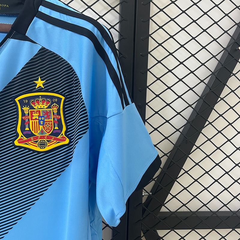 Spain Retro Soccer Jersey Away Custom Shirt 2012 - ujerseystore