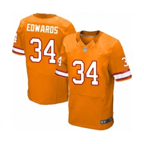 Men's Tampa Bay Buccaneers #34 Mike Edwards Elite Orange Glaze Alternate Football Jersey - Ujersey