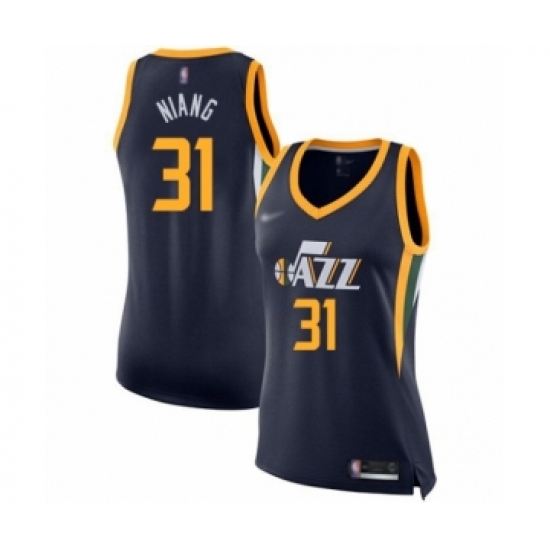 Women's Utah Jazz #31 Georges Niang Swingman Navy Blue Basketball Jersey - Icon Edition