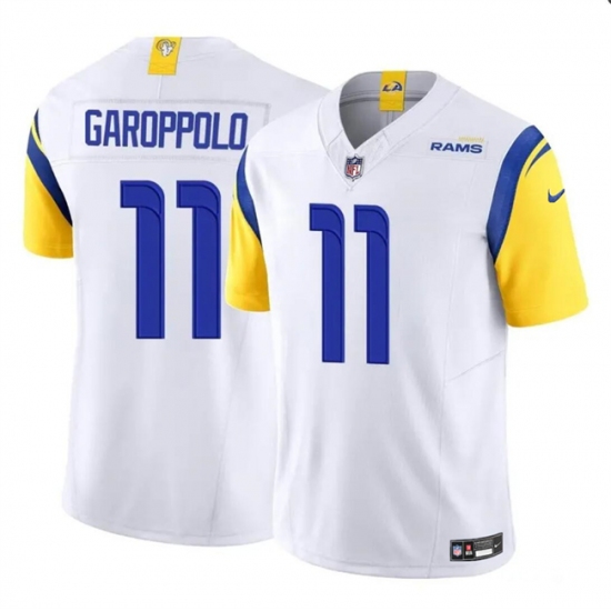 Men's Los Angeles Rams #11 Jimmy Garoppolo White 2024 F.U.S.E. Vapor Untouchable Football Stitched Jersey - Ujersey
