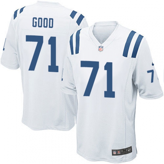 Men's Nike Indianapolis Colts #71 Denzelle Good Game White NFL Jersey - Ujersey