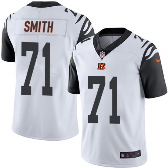 Men's Nike Cincinnati Bengals #71 Andre Smith Elite White Rush Vapor Untouchable NFL Jersey - Ujersey