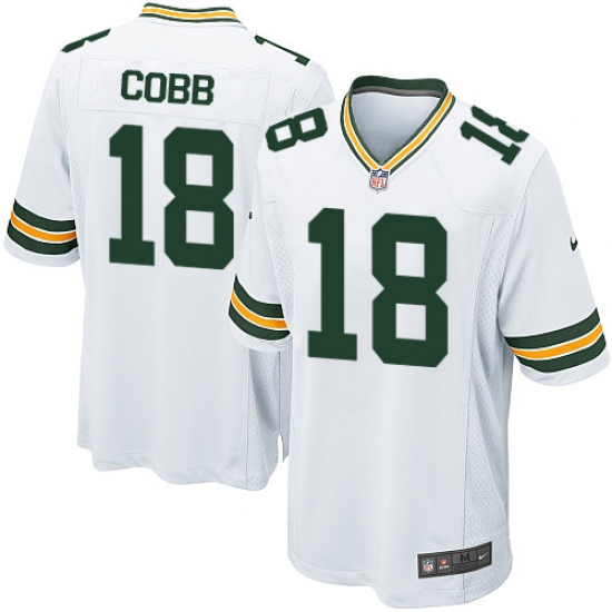 Men's Nike Green Bay Packers #18 Randall Cobb Game White NFL Jersey - Ujersey