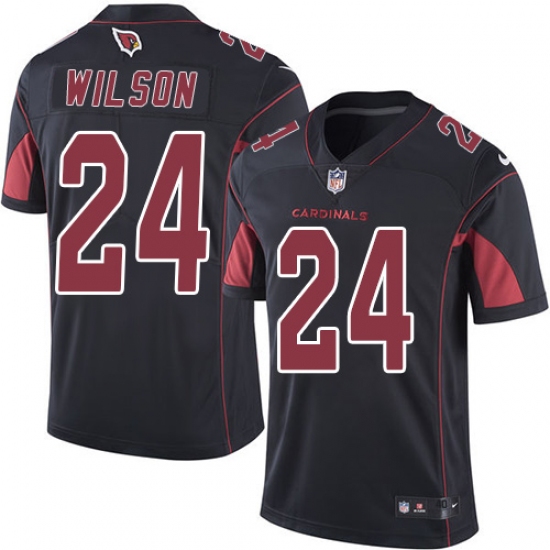 Men's Nike Arizona Cardinals #24 Adrian Wilson Elite Black Rush Vapor Untouchable NFL Jersey - Ujersey
