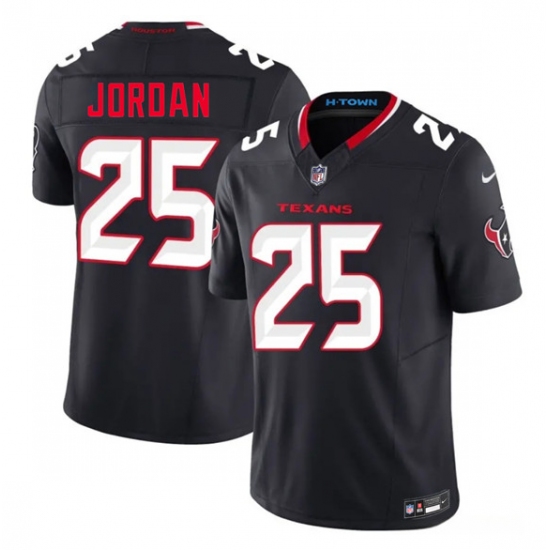 Men's Houston Texans #25 Jawhar Jordan Navy 2nd Alternate 2026 F.U.S.E. Vapor Limited Football Stitched Jersey - Ujersey