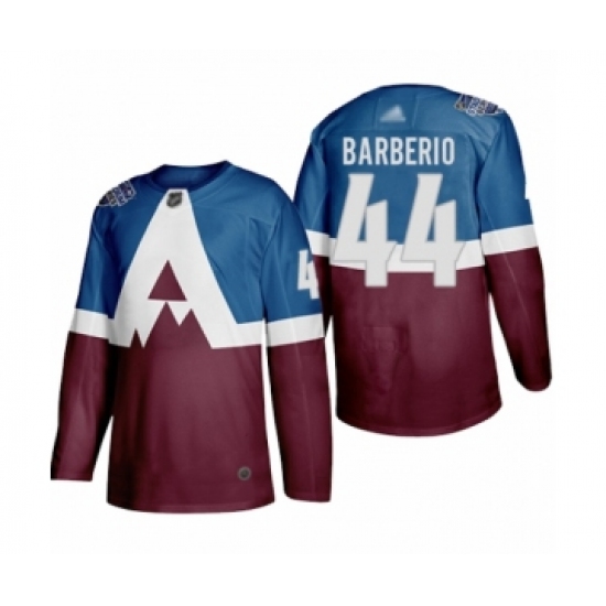 Women's Colorado Avalanche #44 Mark Barberio Authentic Burgund Blue 2020 Stadium Series Hockey Jersey - Ujersey