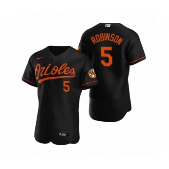 Men's Baltimore Orioles #5 Brooks Robinson Nike Black Authentic 2020 Alternate Jersey - Ujersey