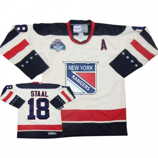 Men's Reebok New York Rangers #18 Marc Staal Premier White 2012 Winter Classic NHL Jersey - Ujersey
