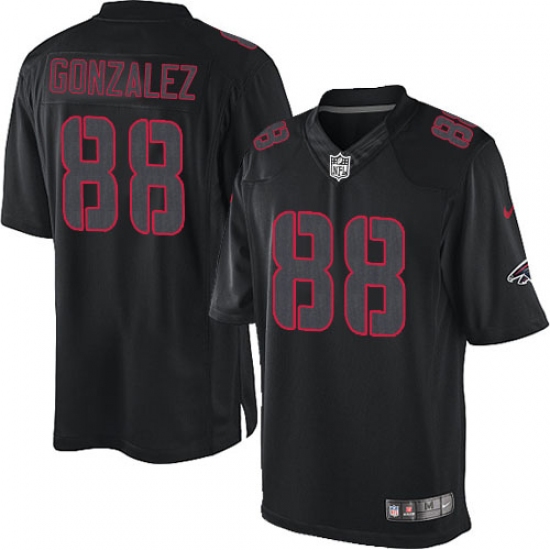 Men's Nike Atlanta Falcons #88 Tony Gonzalez Limited Black Impact NFL Jersey - Ujersey