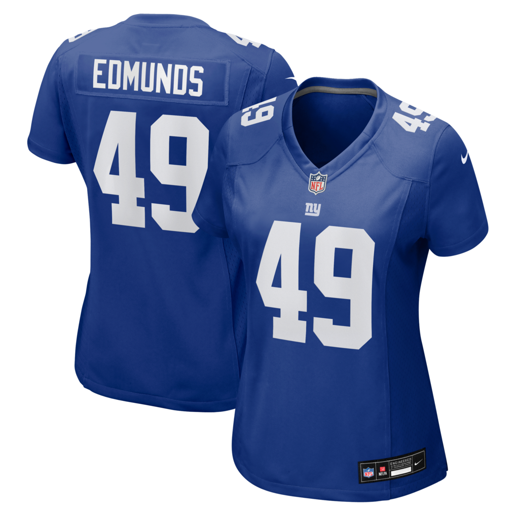 Women's New York Giants Tremaine Edmunds Nike Royal Team Game Jersey - SUjersey01