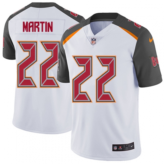 Men's Nike Tampa Bay Buccaneers #22 Doug Martin White Vapor Untouchable Limited Player NFL Jersey - Ujersey