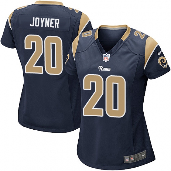 Women's Nike Los Angeles Rams #20 Lamarcus Joyner Game Navy Blue Team Color NFL Jersey - Ujersey