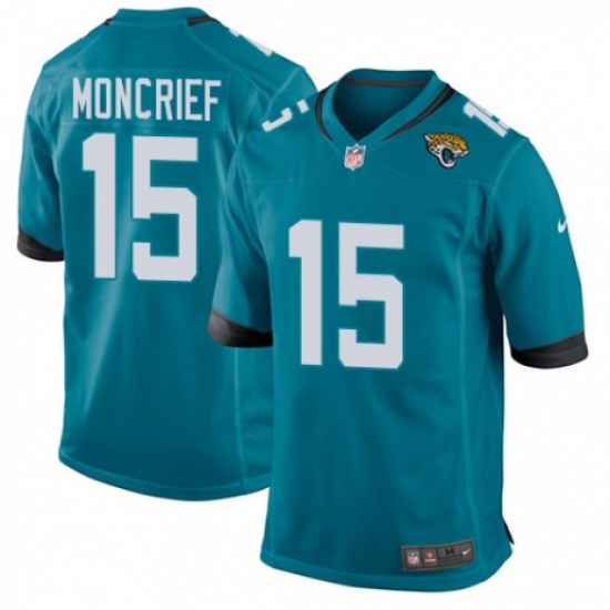 Men's Nike Jacksonville Jaguars #15 Donte Moncrief Game Black Alternate NFL Jersey - Ujersey