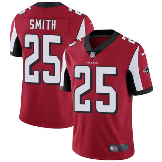 Youth Nike Atlanta Falcons #25 Ito Smith Red Team Color Vapor Untouchable Limited Player NFL Jersey - Ujersey