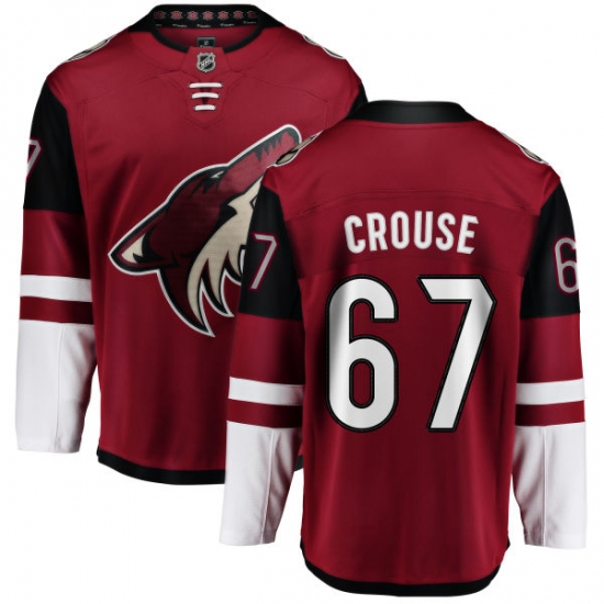 Men's Arizona Coyotes #67 Lawson Crouse Fanatics Branded Burgundy Red Home Breakaway NHL Jersey - Ujersey