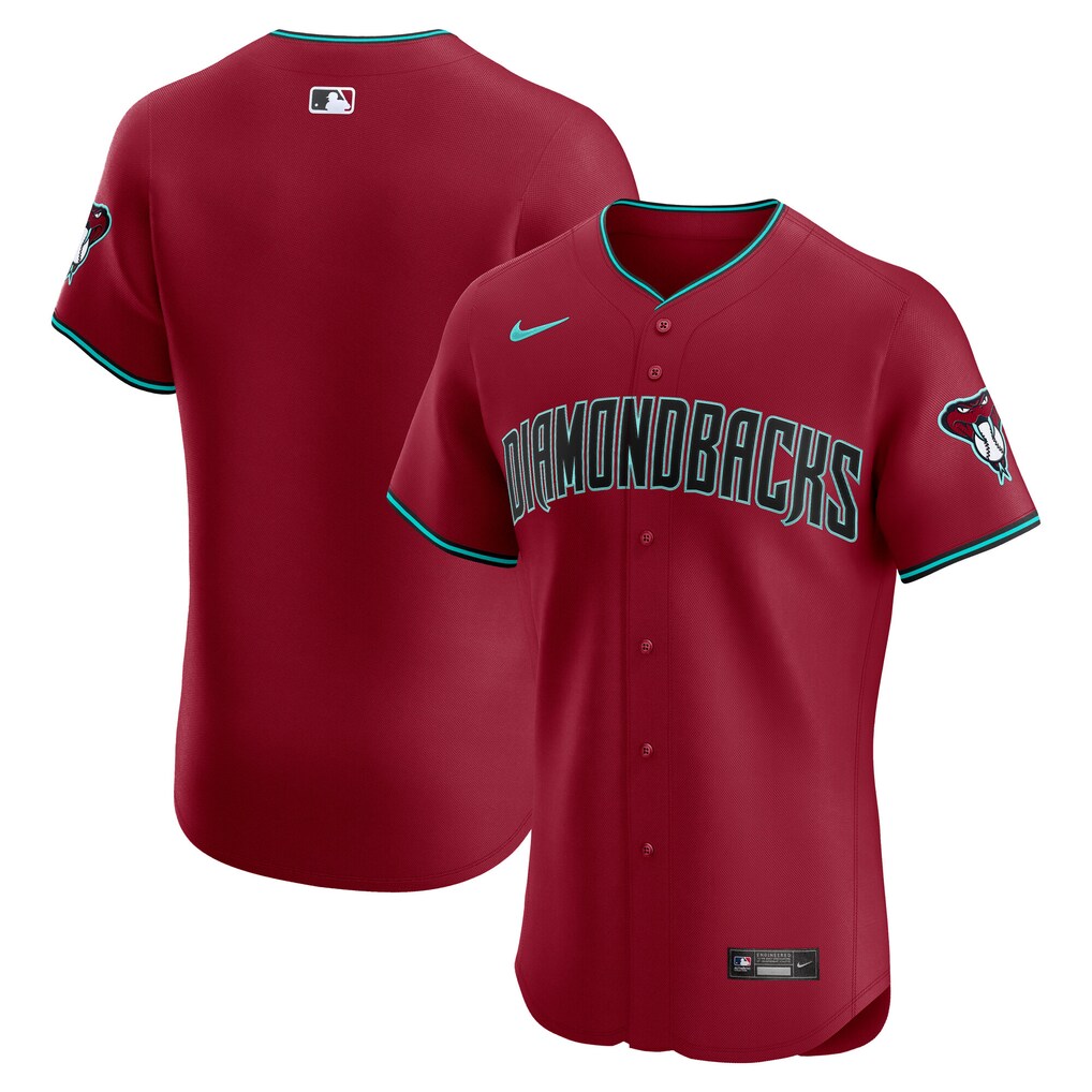 Men's Arizona Diamondbacks Nike Red Alternate 2 Elite Jersey - ujerseystore