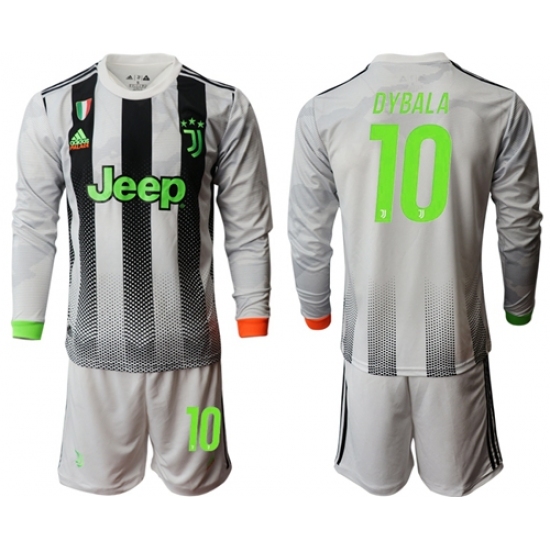 Juventus #10 Dybala Joint Long Sleeves Soccer Club Jersey
