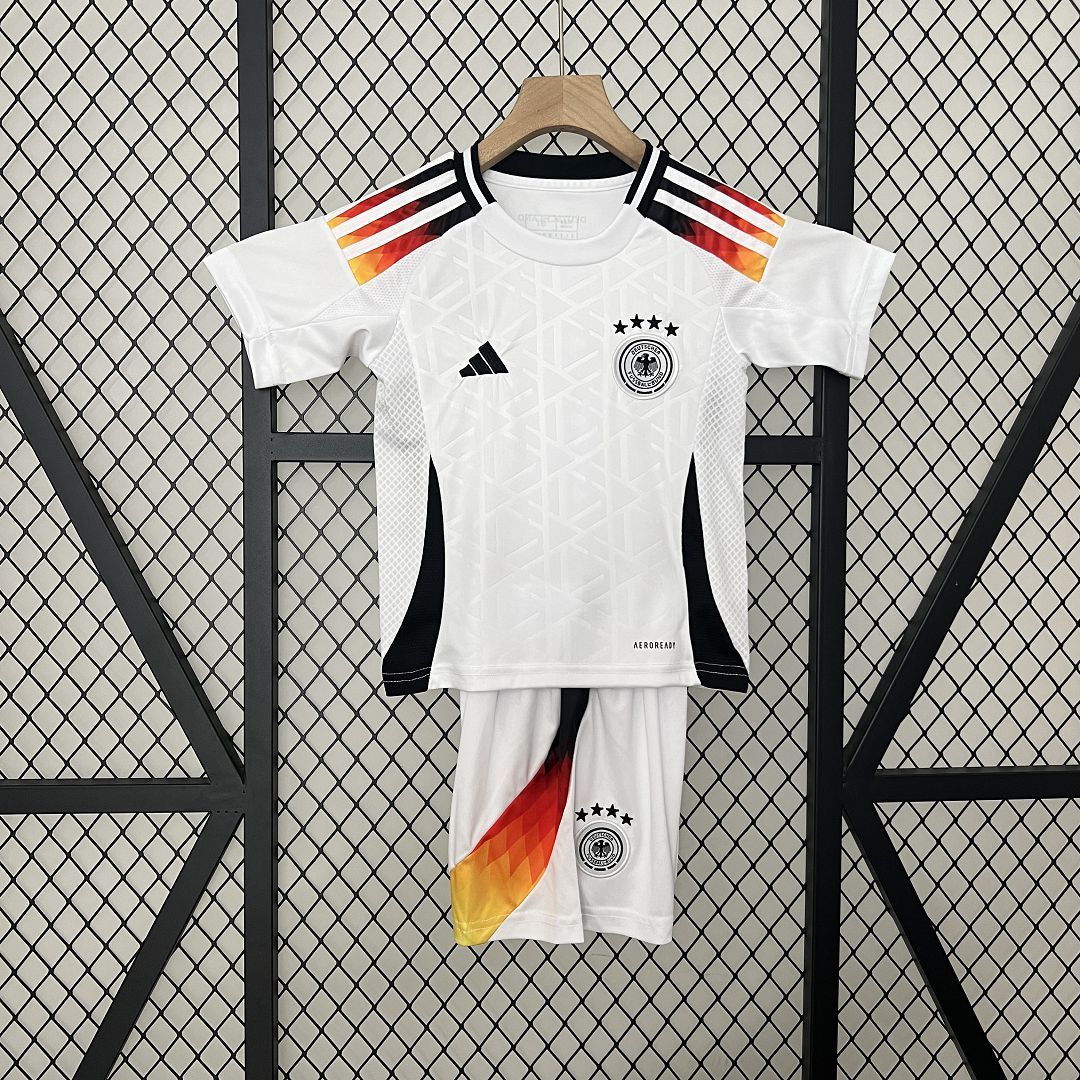 Germany Home Football Uniform Kids Kit Jersey+Shorts EURO 2024 - Ujersey NHL