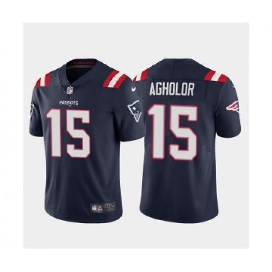 Men's New England Patriots #15 Nelson Agholor Navy Vapor Untouchable Limited Stitched Jersey - Ujersey