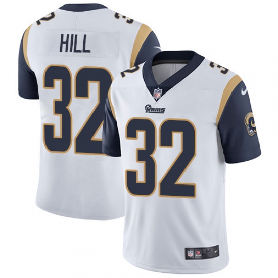 Men's Nike Los Angeles Rams #32 Troy Hill White Vapor Untouchable Limited Player NFL Jersey - Ujersey