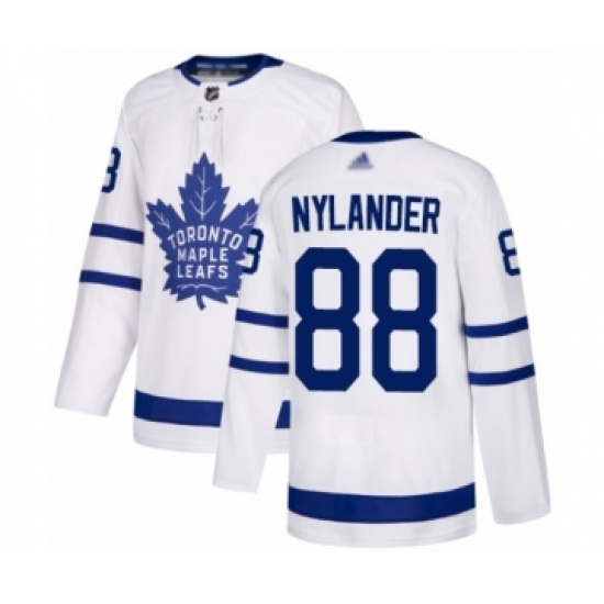 Men's Toronto Maple Leafs #88 William Nylander Authentic White Away Hockey Jersey - Ujersey