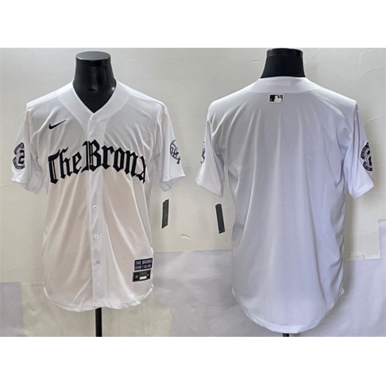 Men's New York Yankees Blank White 'Gothic Legacy Edition' Vapor Premier Limited Stitched Baseball Jersey - Ujersey