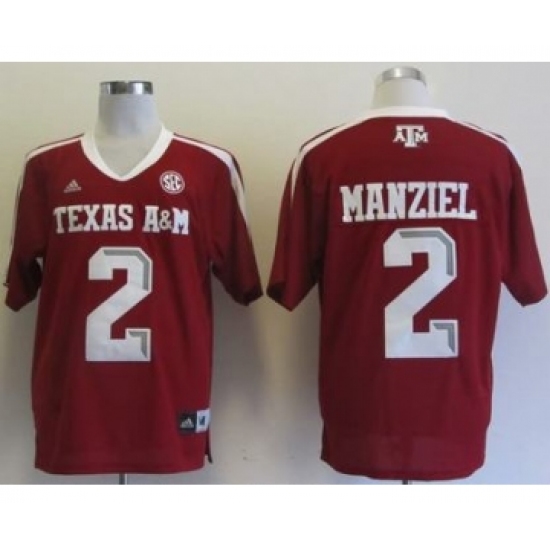 Texas A&M Aggies 2 Johnny Manziel red Jerseys - Ujersey