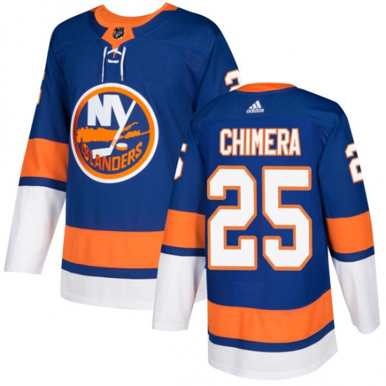 Men's Adidas New York Islanders #25 Jason Chimera Premier Royal Blue Home NHL Jersey - Ujersey