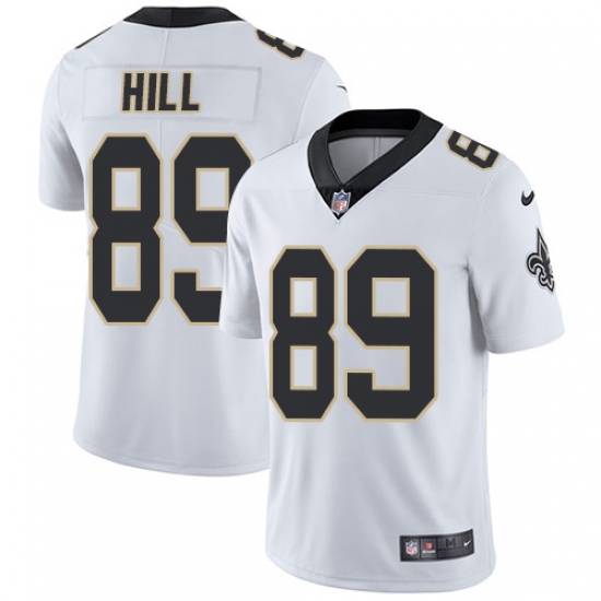 Youth Nike New Orleans Saints #89 Josh Hill White Vapor Untouchable Limited Player NFL Jersey - Ujersey