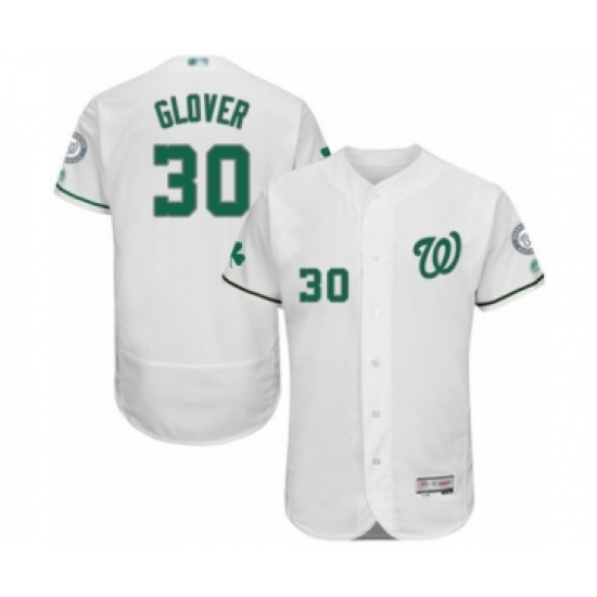 Men's Washington Nationals #30 Koda Glover White Celtic Flexbase Authentic Collection Baseball Player Jersey - Ujersey