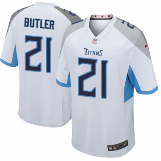 Men's Nike Tennessee Titans #21 Malcolm Butler Game White NFL Jersey - Ujersey