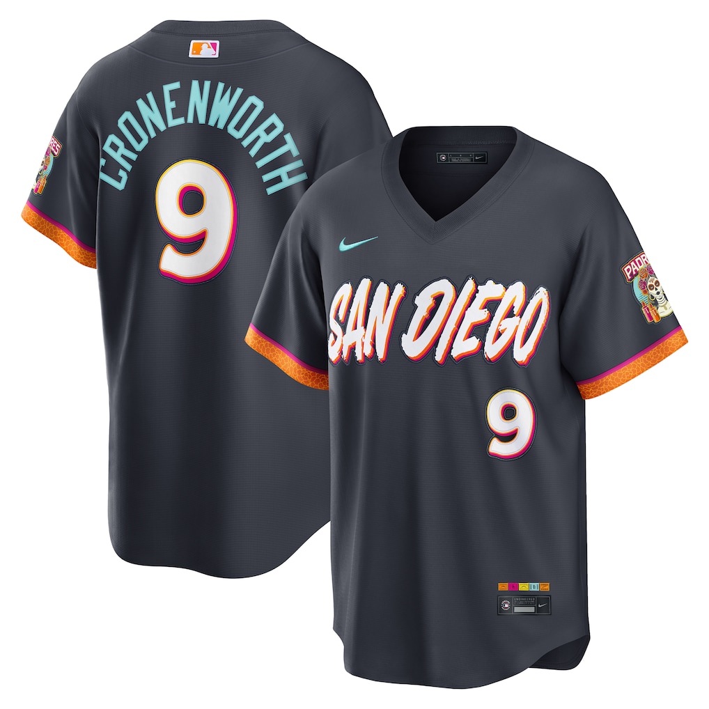 Men's San Diego Padres Jake Cronenworth Nike Obsidian 2026 City Connect Stadium Jersey - SUjersey01