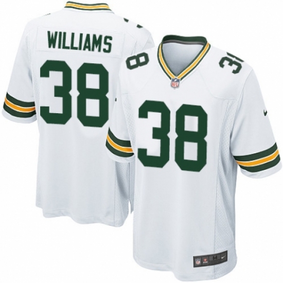 Men's Nike Green Bay Packers #38 Tramon Williams Game White NFL Jersey - Ujersey