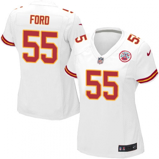 Women's Nike Kansas City Chiefs #55 Dee Ford Game White NFL Jersey - Ujersey