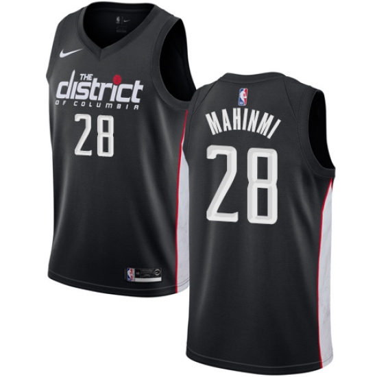 Youth Nike Washington Wizards #28 Ian Mahinmi Swingman Black NBA Jersey - City Edition - Ujersey