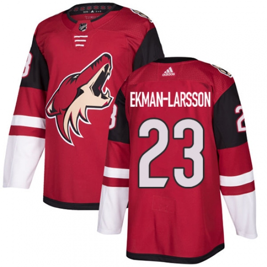 Youth Adidas Arizona Coyotes #23 Oliver Ekman-Larsson Authentic Burgundy Red Home NHL Jersey - Ujersey