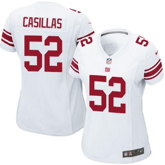 Women's Nike New York Giants #52 Jonathan Casillas Game White NFL Jersey - Ujersey