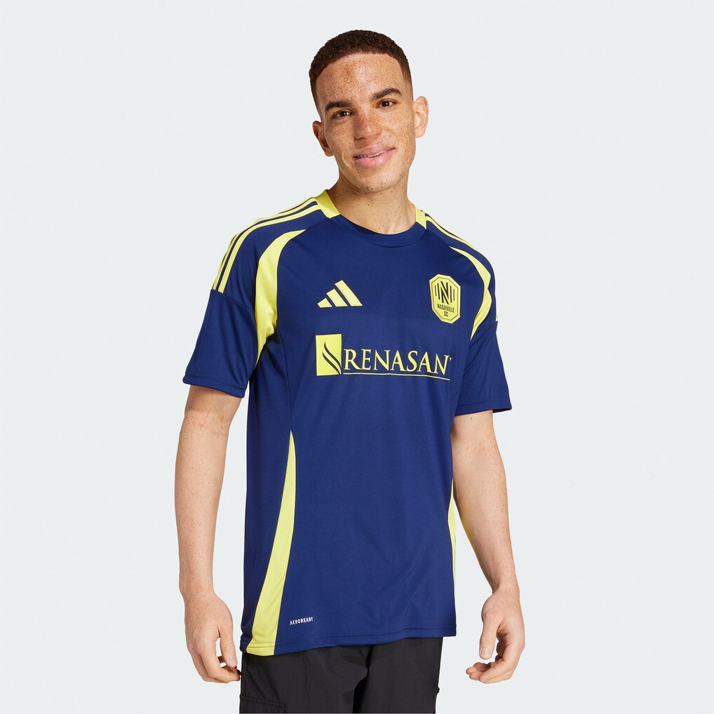 Men's Nashville SC adidas Navy 2025 The Heart of Nashville Kit Replica Jersey - Ujersey