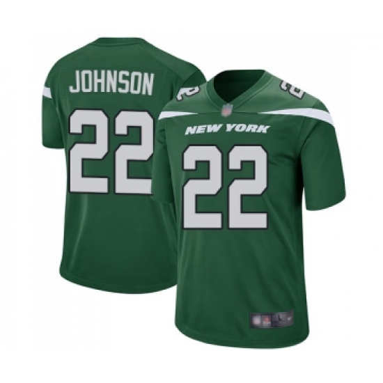 Men's New York Jets #22 Trumaine Johnson Game Green Team Color Football Jersey - Ujersey